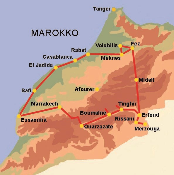 Marokko Aktiv-Reisen Zentral-Marokko